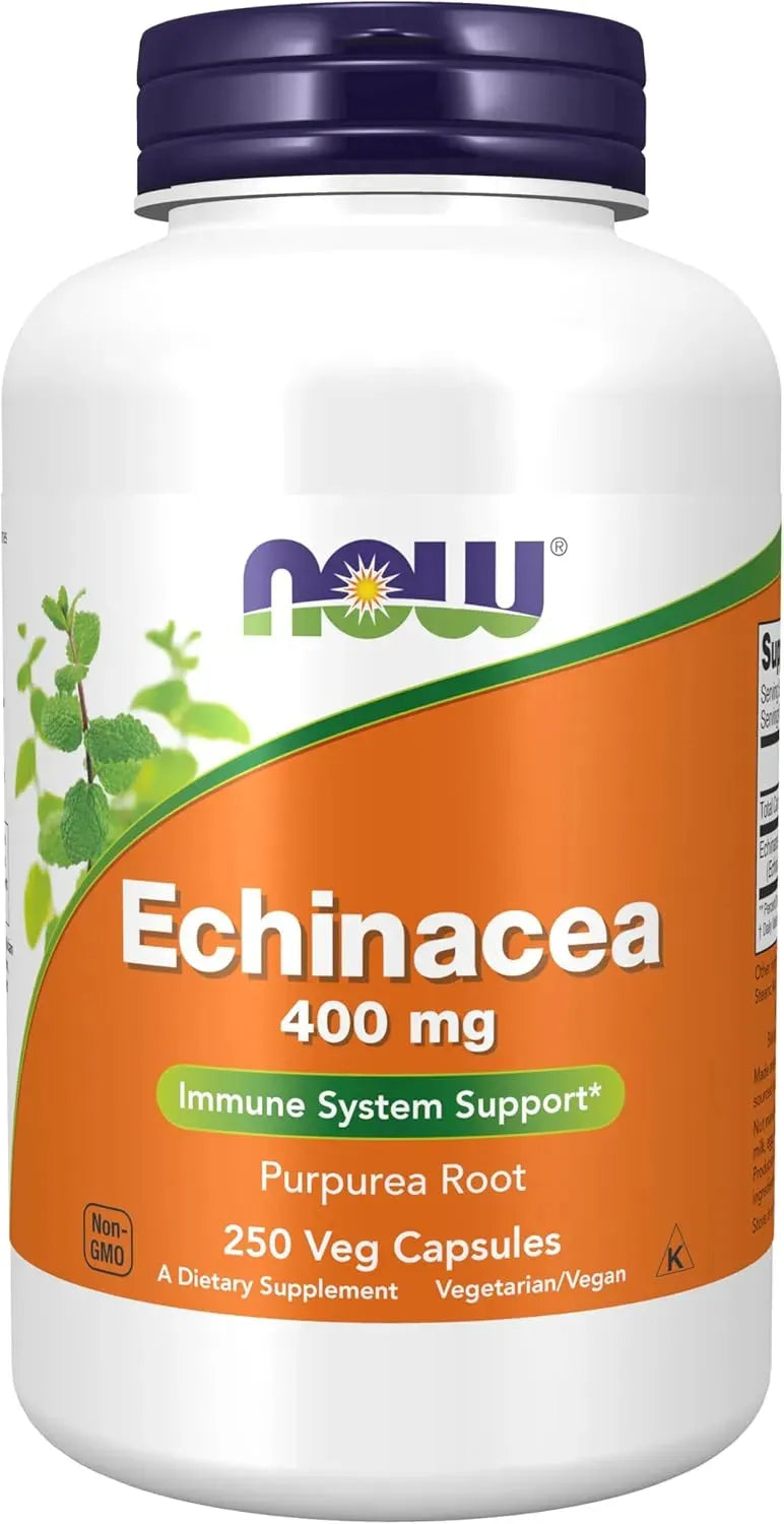 NOW SUPPLEMENTS - NOW Supplements Echinacea 400Mg. 250 Capsulas - The Red Vitamin MX - Suplementos Alimenticios - {{ shop.shopifyCountryName }}