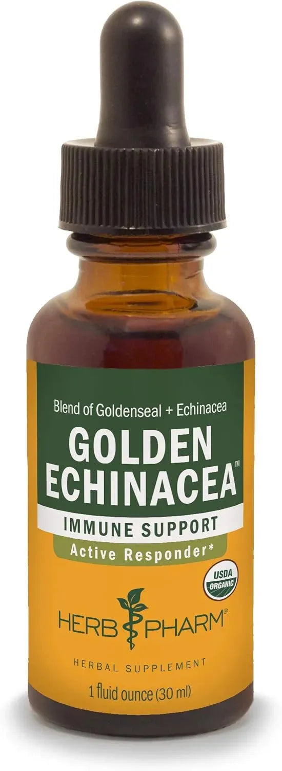 HERB PHARM - Herb Pharm Certified Organic Golden Echinacea Liquid Extract 1 Fl.Oz. - The Red Vitamin MX - Suplementos Alimenticios - {{ shop.shopifyCountryName }}