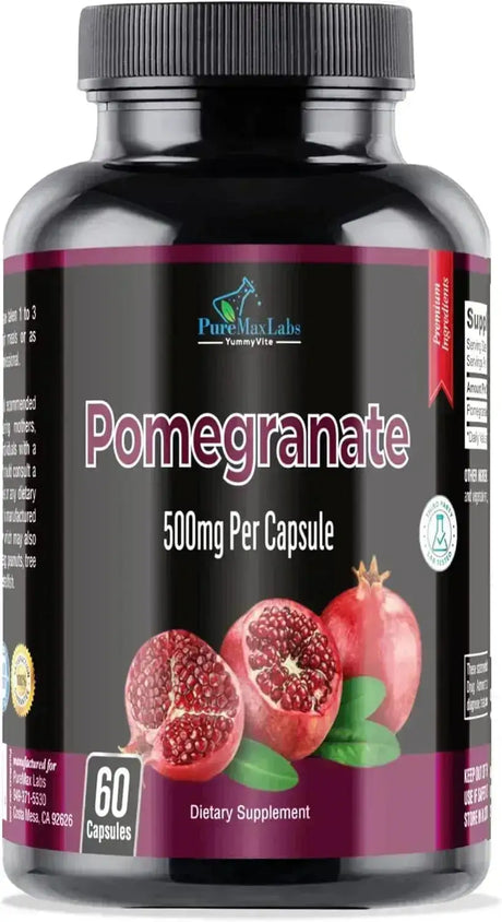 PUREMAX LABS - PureMax Labs Pomegranate 500Mg. 60 Capsulas - The Red Vitamin MX - Suplementos Alimenticios - {{ shop.shopifyCountryName }}