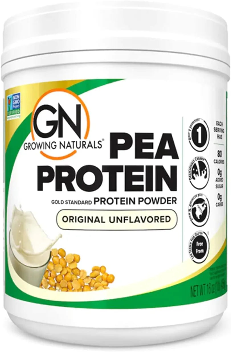 GROWING NATURALS - Growing Naturals Raw Pea Protein Powder Original Unflavored 454Gr. - The Red Vitamin MX - Suplementos Alimenticios - {{ shop.shopifyCountryName }}