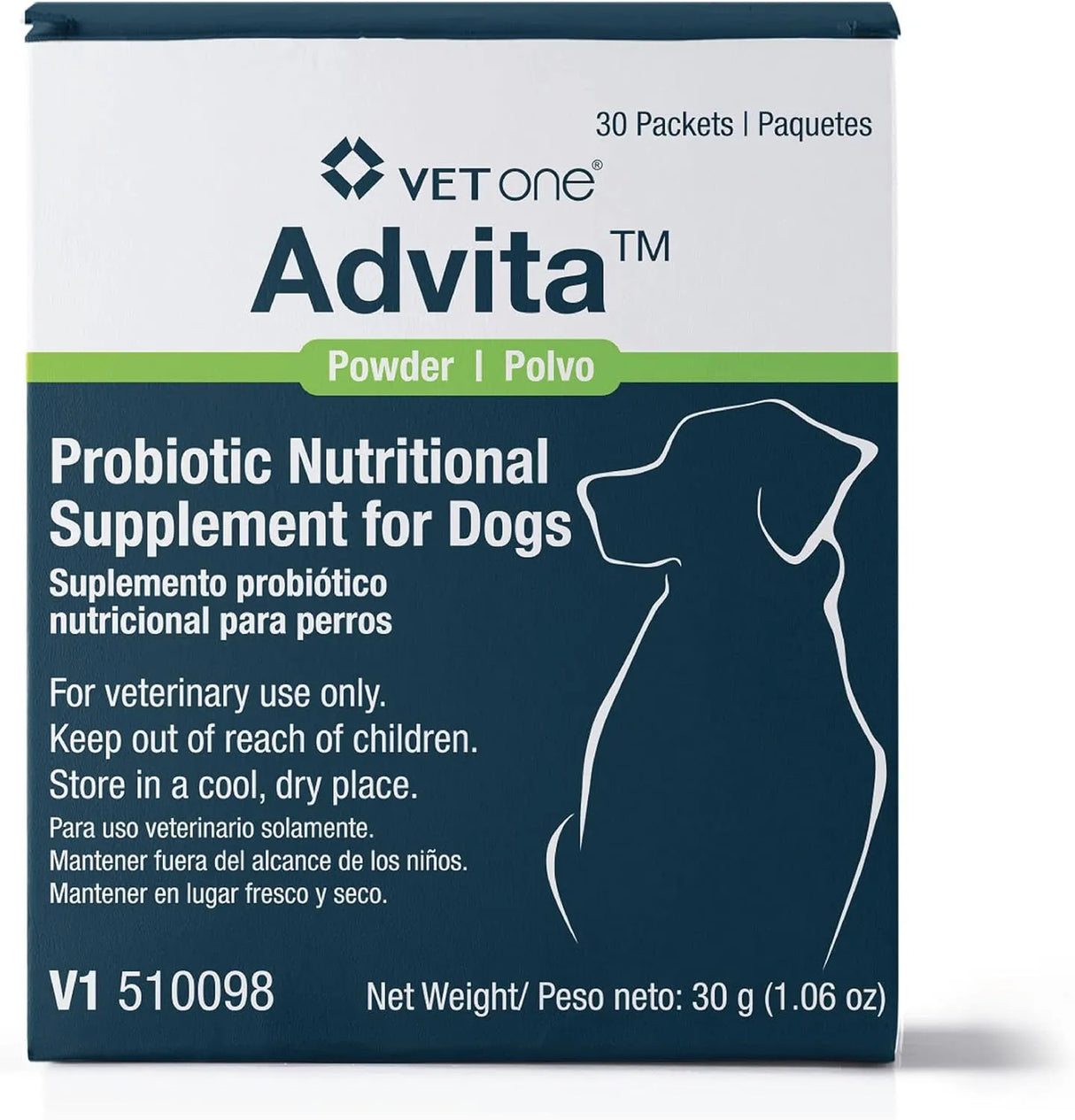 VETONE - VetOne Advita Probiotic Nutritional Supplement for Dogs 30 Paquetes - The Red Vitamin MX - Probióticos Para Perros - {{ shop.shopifyCountryName }}