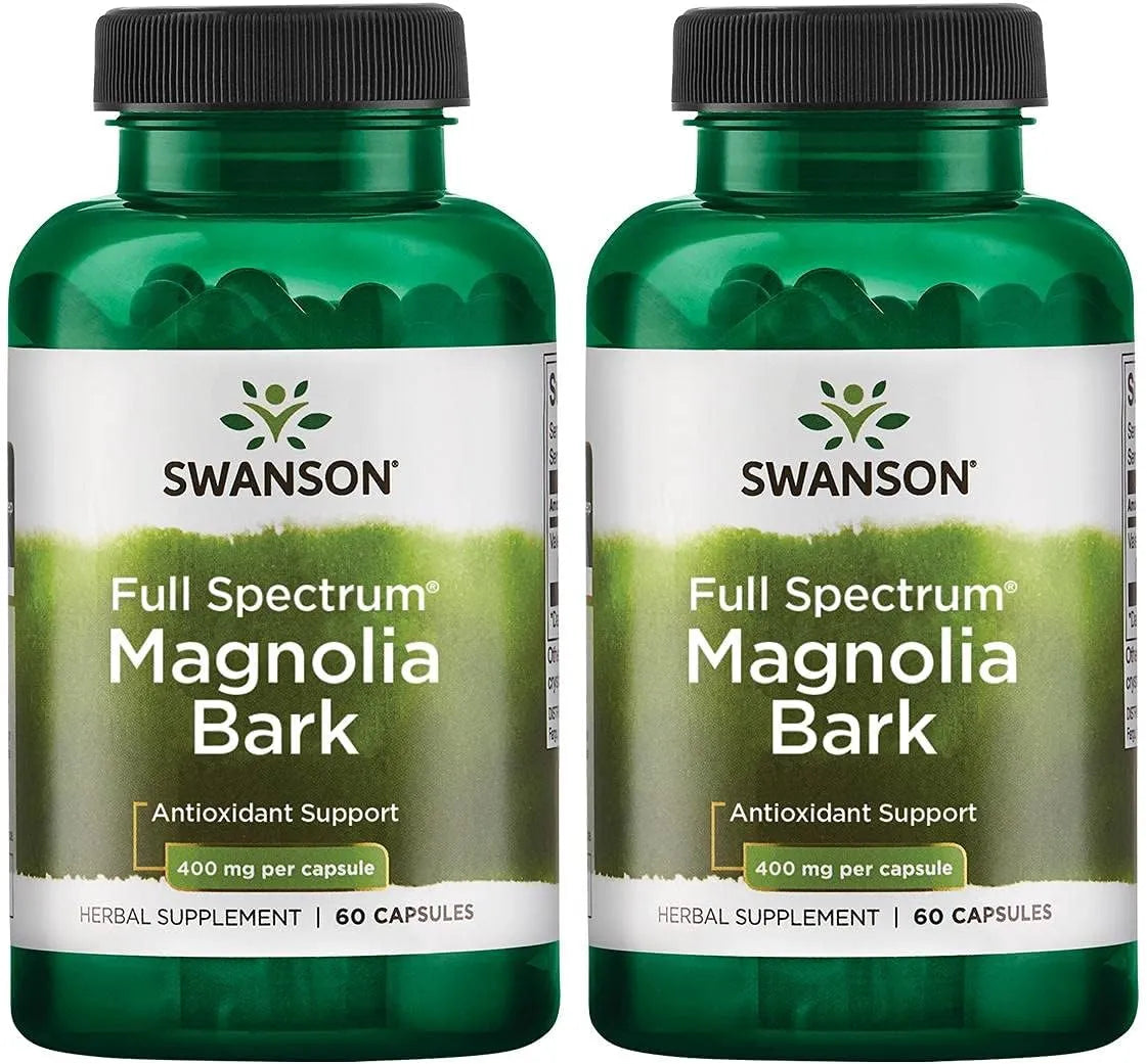 SWANSON - Swanson Magnolia Bark Antioxidant Support 400Mg. 60 Capsulas 2 Pack - The Red Vitamin MX - Suplementos Alimenticios - {{ shop.shopifyCountryName }}