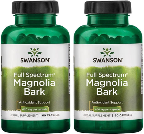 SWANSON - Swanson Magnolia Bark Antioxidant Support 400Mg. 60 Capsulas 2 Pack - The Red Vitamin MX - Suplementos Alimenticios - {{ shop.shopifyCountryName }}