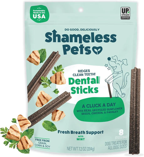 SHAMELESS PETS - Shameless Pets Dental Treats for Dogs A Cluck A Day 8 Piezas - The Red Vitamin MX - Cuidado Dental Para Perros - {{ shop.shopifyCountryName }}