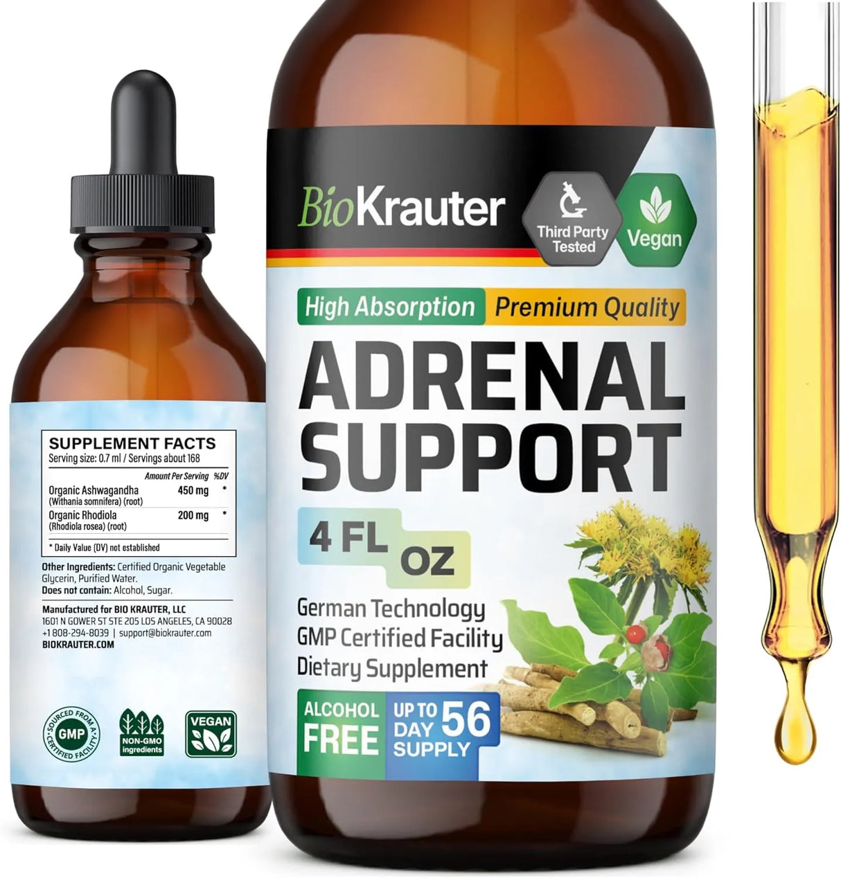 BIOKRAUTER - BIO KRAUTER Adrenal Support Tincture 4 Fl.Oz. - The Red Vitamin MX - Suplementos Alimenticios - {{ shop.shopifyCountryName }}
