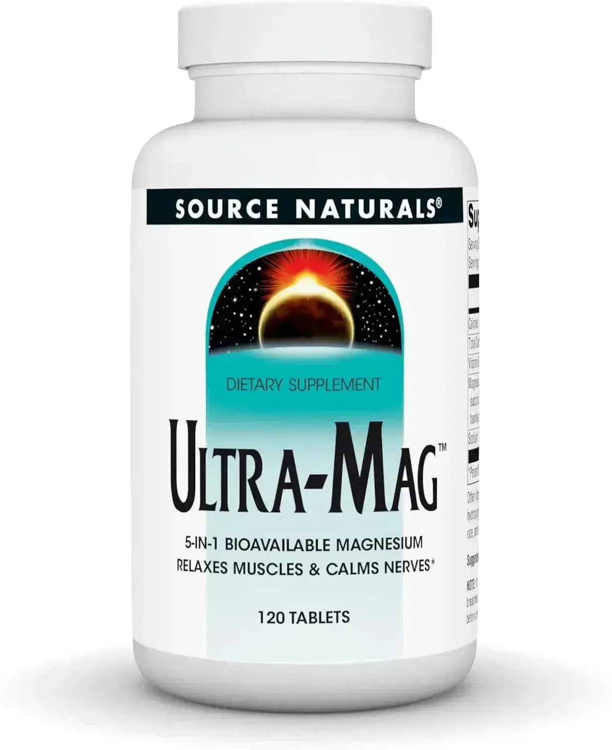 SOURCE NATURALS - Source Naturals Ultra-Mag High-Efficiency Magnesium Complex 120 Tabletas - The Red Vitamin MX - Suplementos Alimenticios - {{ shop.shopifyCountryName }}