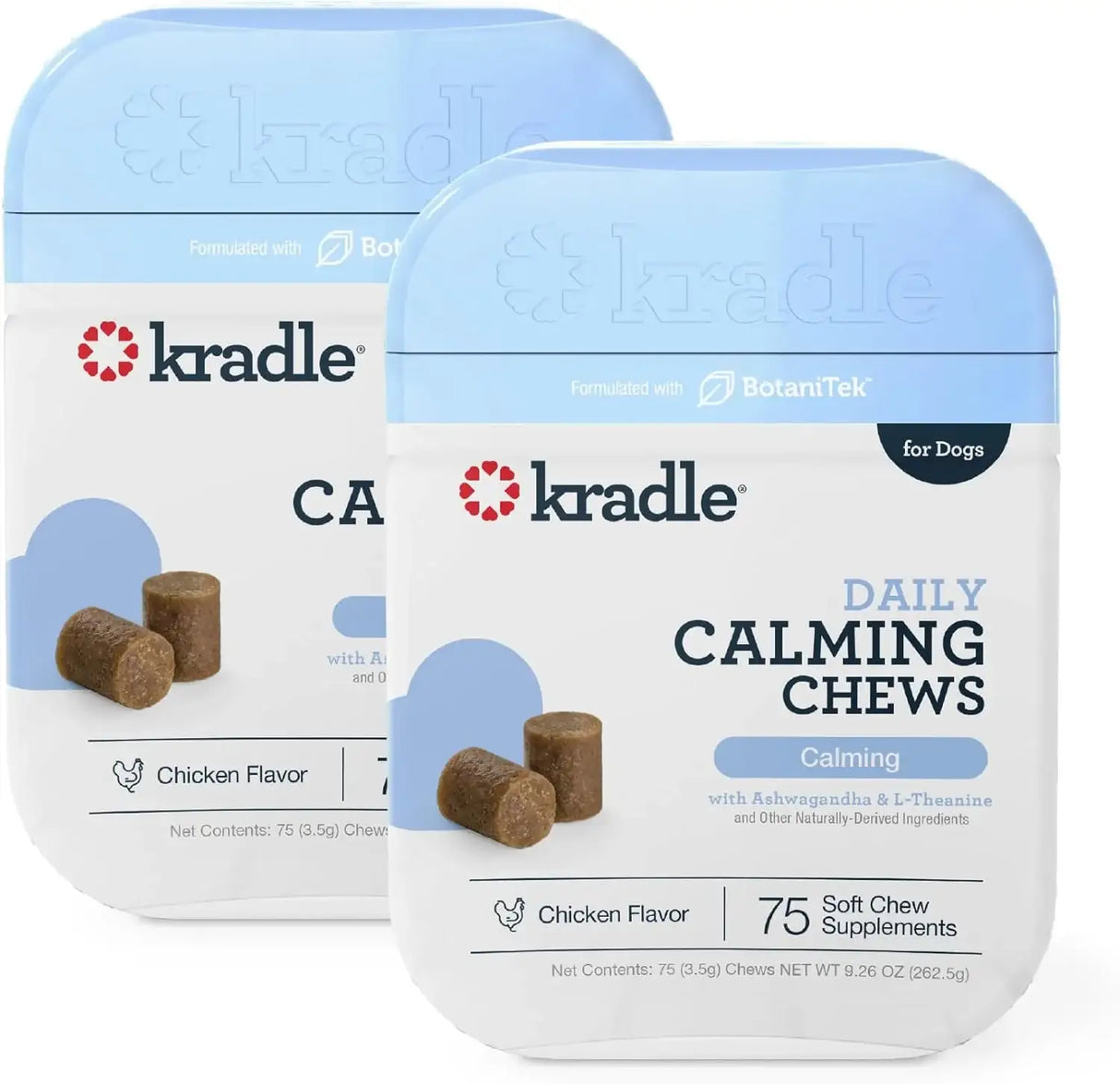 KRADIE - Kradle Calming Chews for Dogs Chicken Flavor 150 Masticables - The Red Vitamin MX - Relajantes Para Perros - {{ shop.shopifyCountryName }}