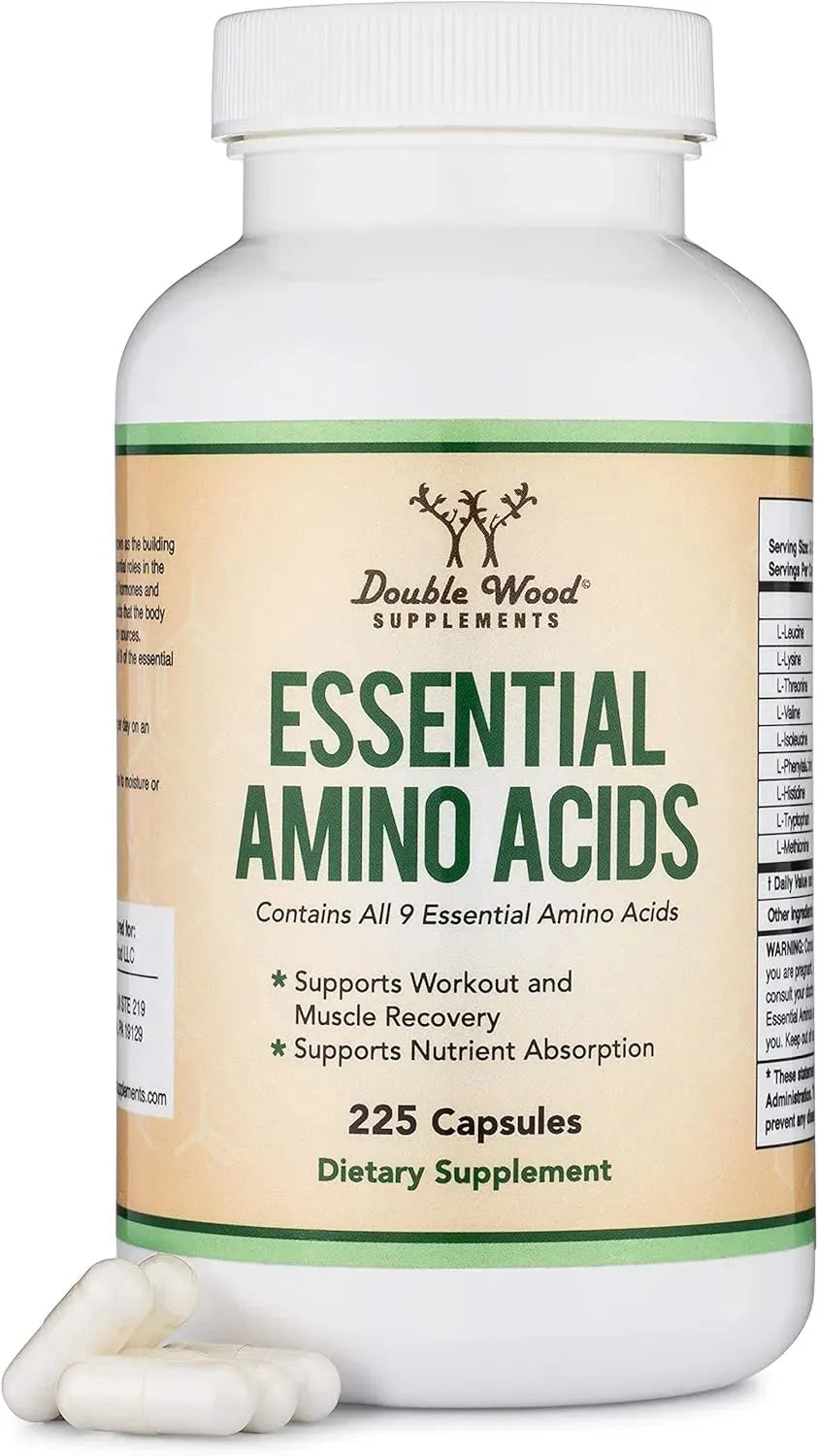 DOUBLE WOOD SUPPLEMENTS - Double Wood Supplements Essential Amino Acids 225 Capsulas - The Red Vitamin MX - Suplementos Alimenticios - {{ shop.shopifyCountryName }}