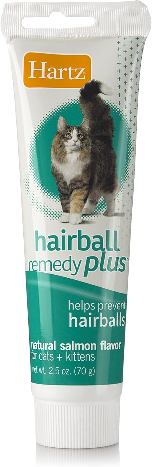 Hartz Hairball Remedy Plus Salmon Flavored Paste for Cats and Kittens 70Gr.