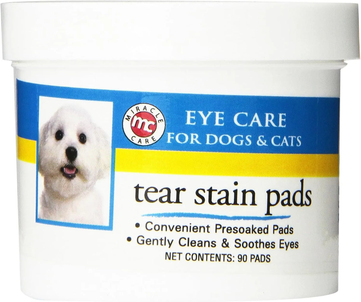 MIRACLE CARE - Miracle Care Tear Stain Pads 90 Toallitas - The Red Vitamin MX - Cuidado De Los Ojos De Los Perros - {{ shop.shopifyCountryName }}
