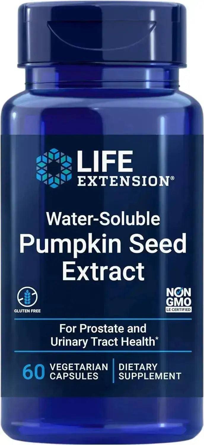 LIFE EXTENSION - Life Extension Water-Soluble Pumpkin Seed Extract 60 Capsulas - The Red Vitamin MX - Suplementos Alimenticios - {{ shop.shopifyCountryName }}