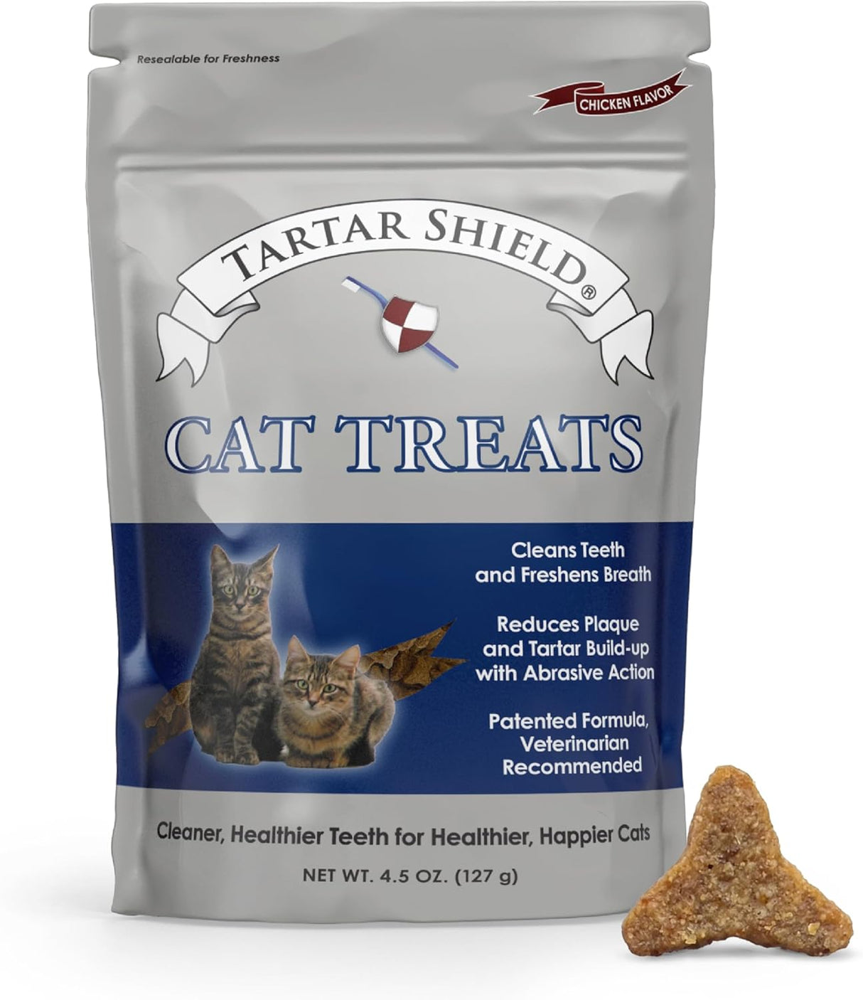 Tartar Shield Cat Treats Daily Dental Treats Chicken Flavor 127Gr.