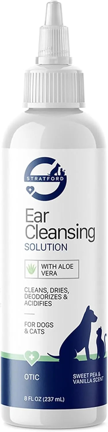 STRATFORD - Stratford Pharmaceuticals Ear Cleaner & Drying Solution for Dogs & Cats 8 Fl.Oz. - The Red Vitamin MX - Cuidado Del Oído De Perros - {{ shop.shopifyCountryName }}