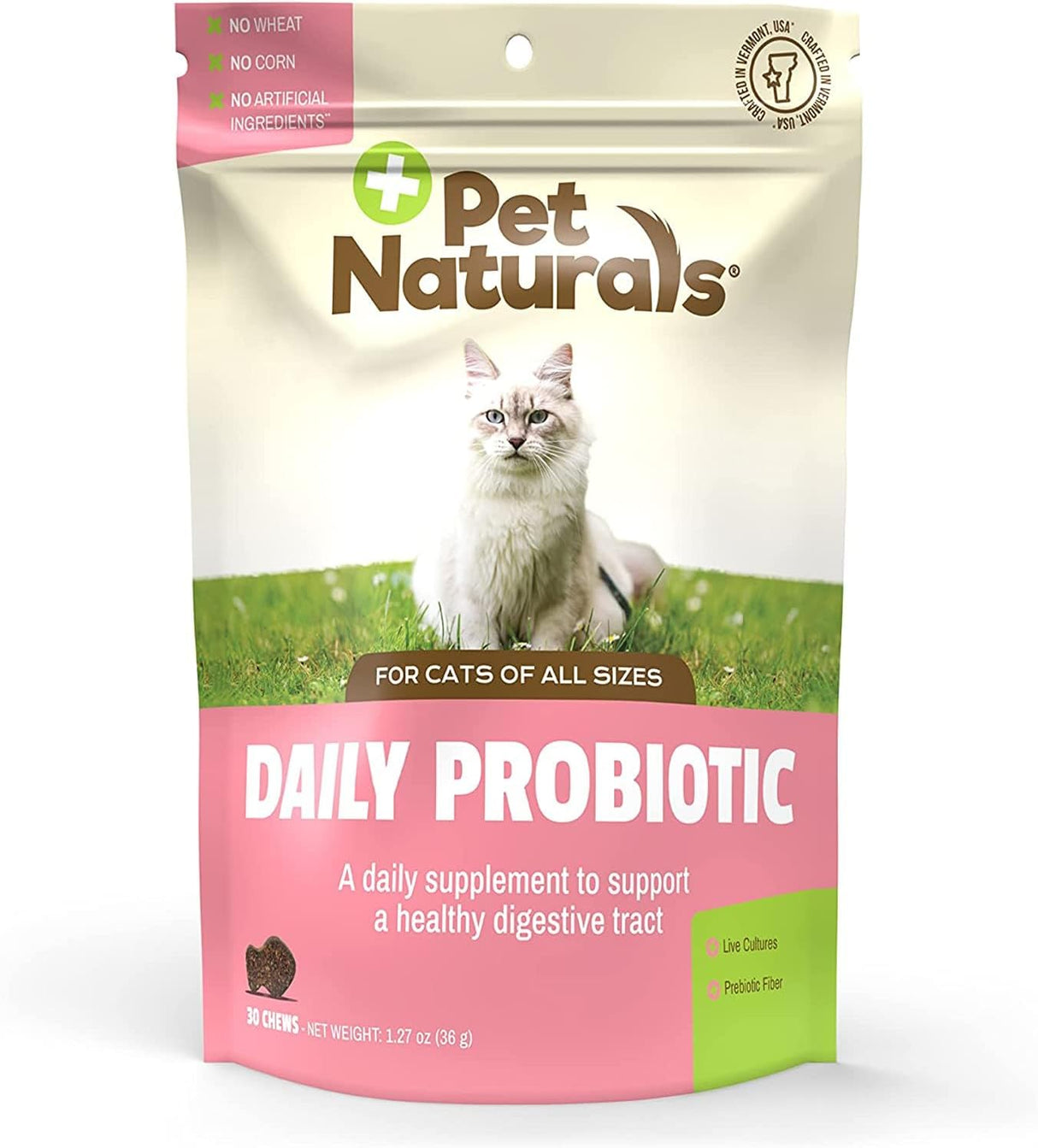Pet Naturals Daily Probiotic for Cats 30 Masticables