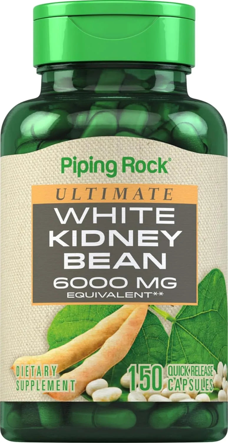 PIPING ROCK - Piping Rock White Kidney Bean Extract 6000Mg. 150 Capsulas - The Red Vitamin MX - Suplementos Alimenticios - {{ shop.shopifyCountryName }}