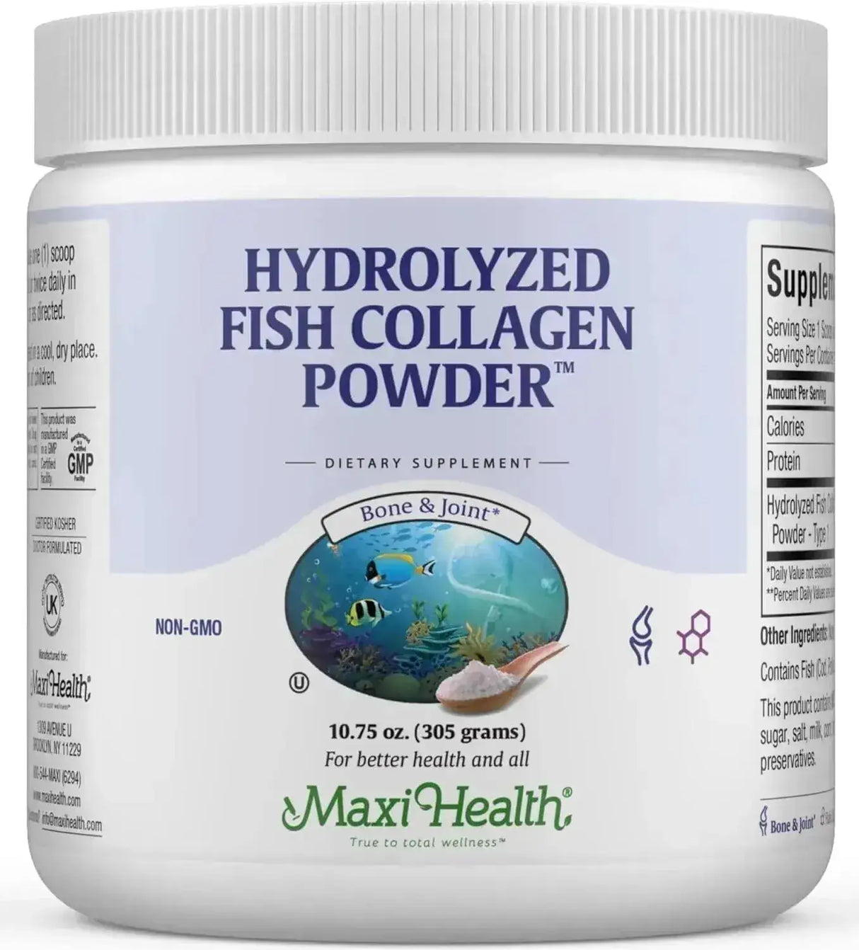 MAXI HEALTH - Maxi Health Marine Collagen Powder Unflavored 305Gr. - The Red Vitamin MX - Suplementos Alimenticios - {{ shop.shopifyCountryName }}