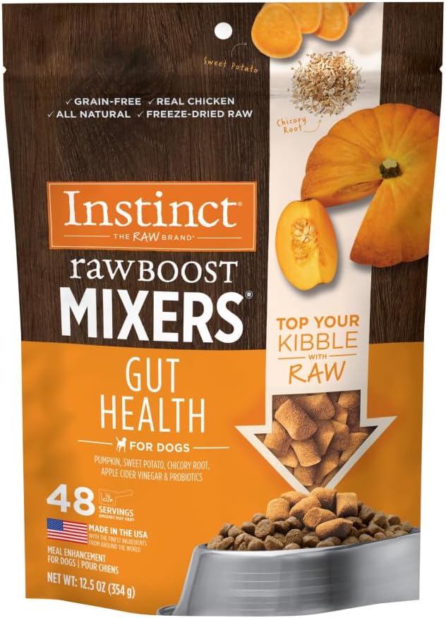 Instinct Raw Boost Mixers Gut Health Freeze-Dried Dog Food Topper 354Gr.