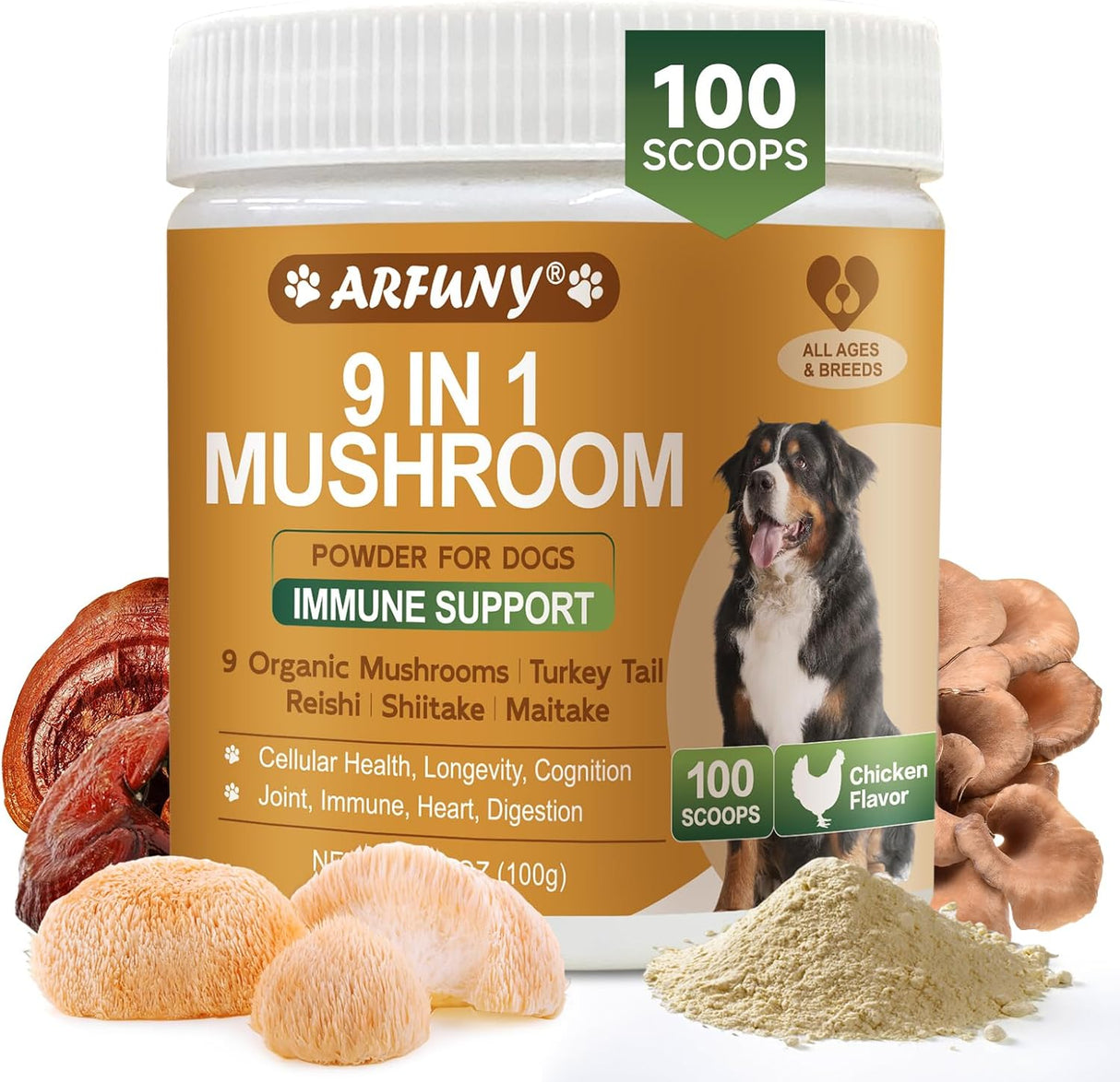 SANTKOL - SANTKOL Mushroom Supplement for Dogs 100 Servicios 100Gr. - The Red Vitamin MX - Suplementos Herbales Para Perros - {{ shop.shopifyCountryName }}