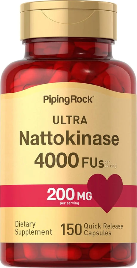 PIPING ROCK - Piping Rock Nattokinase 4000 FU 150 Capsulas - The Red Vitamin MX - Suplementos Alimenticios - {{ shop.shopifyCountryName }}