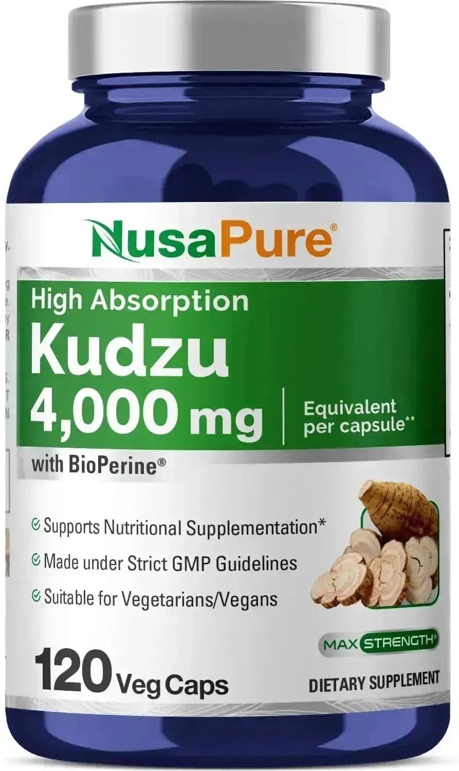 NUSAPURE - NusaPure Kudzu Root 4000Mg. 120 Capsulas - The Red Vitamin MX - Suplementos Alimenticios - {{ shop.shopifyCountryName }}