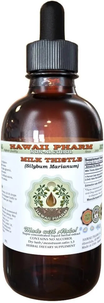 HAWAIIPHARM - Hawaii Pharm Milk Thistle Alcohol-Free Liquid Extract 4 Fl.Oz. - The Red Vitamin MX - Suplementos Alimenticios - {{ shop.shopifyCountryName }}
