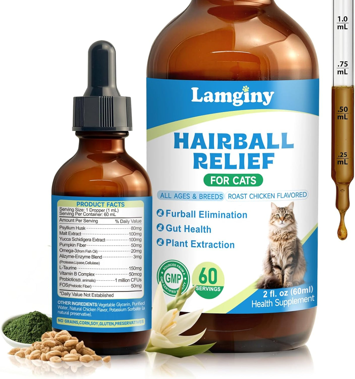 LAMGINY Hairball Relief for Cats 60Ml.