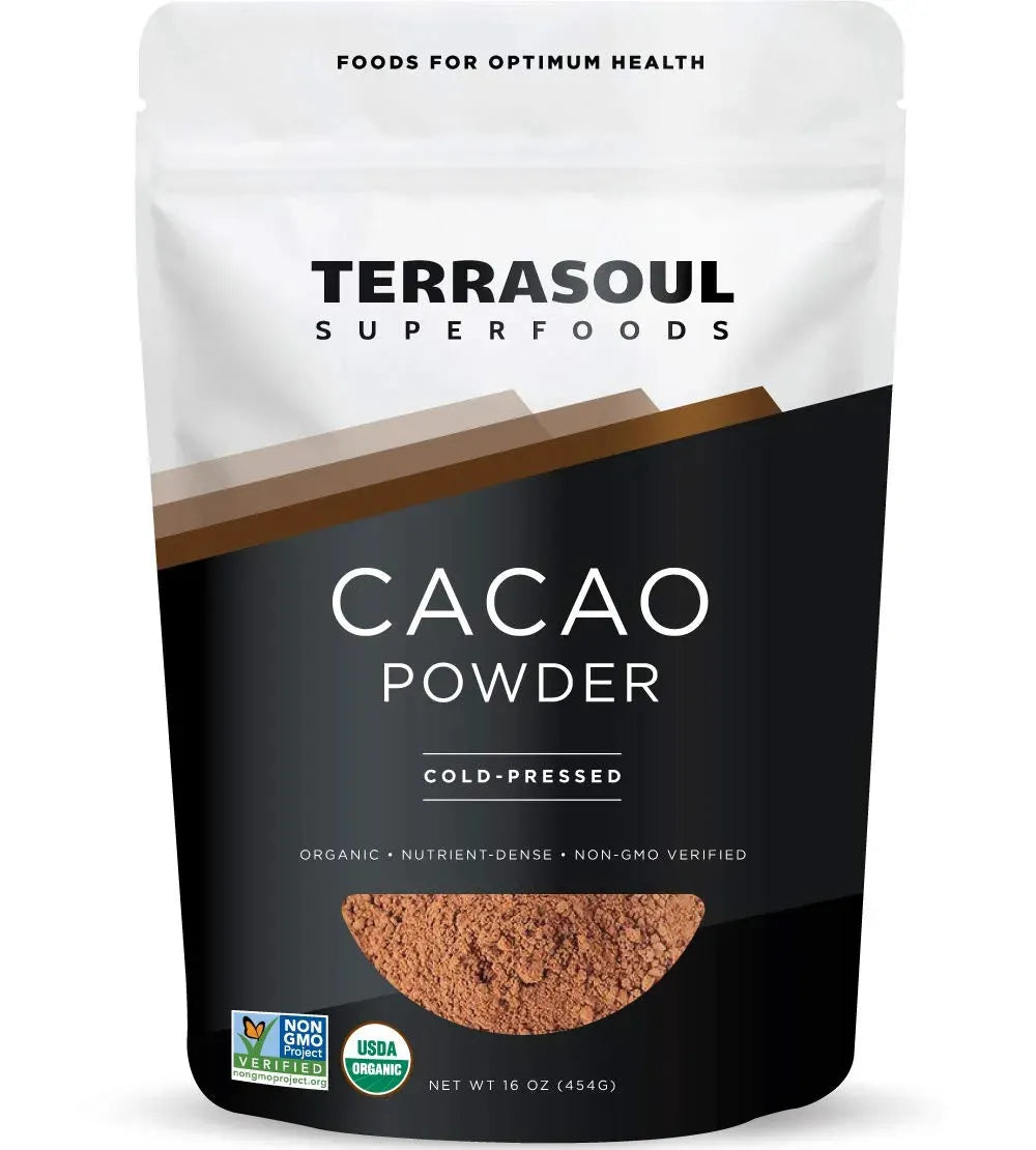 TERRASOUL SUPERFOODS - Terrasoul Superfoods Raw Organic Cacao Powder 454Gr. - The Red Vitamin MX - Suplementos Alimenticios - {{ shop.shopifyCountryName }}
