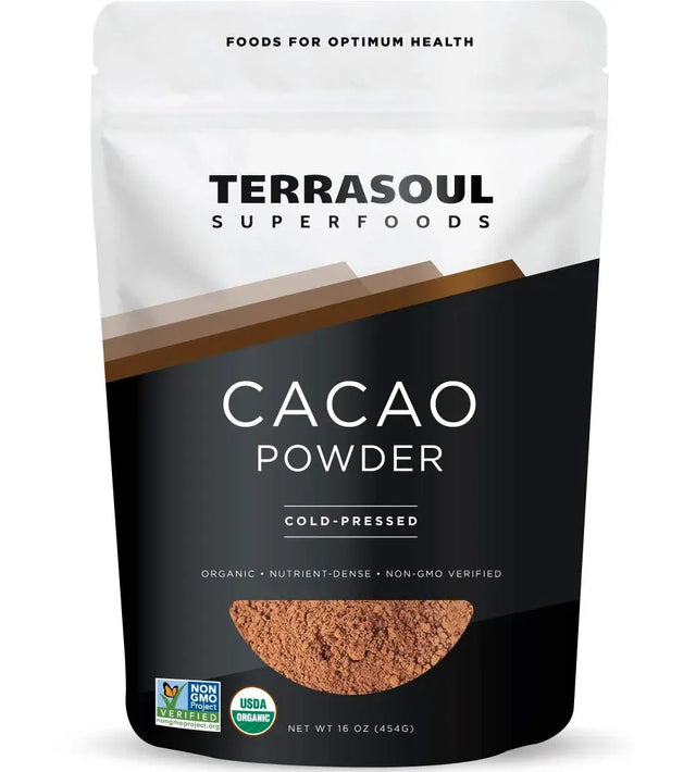 TERRASOUL SUPERFOODS - Terrasoul Superfoods Raw Organic Cacao Powder 454Gr. - The Red Vitamin MX - Suplementos Alimenticios - {{ shop.shopifyCountryName }}