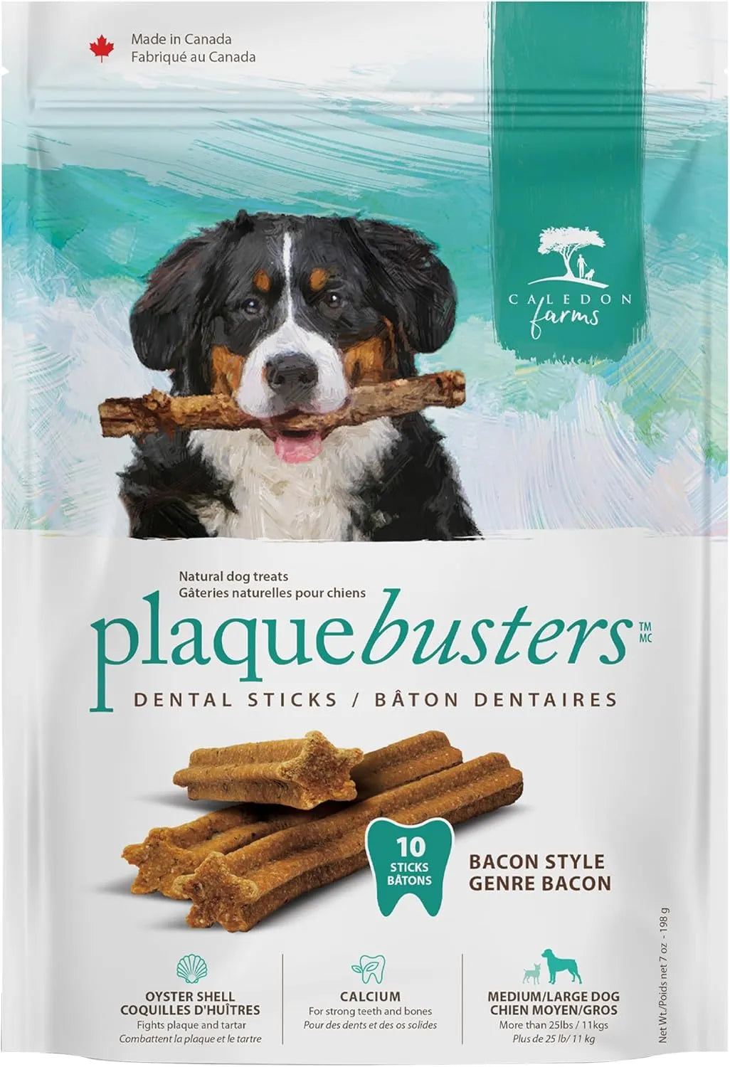 CALEDON FARMS - Caledon Farms Plaque Busters with Bacon Dog Treats 10 Piezas - The Red Vitamin MX - Cuidado Dental Para Perros - {{ shop.shopifyCountryName }}