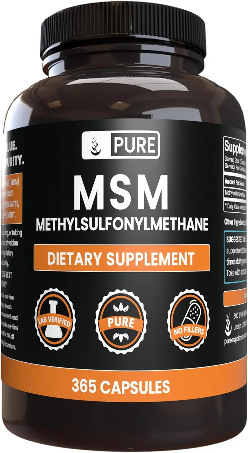 PURE ORIGINAL INGREDIENTS - Pure Original Ingredients MSM 365 Capsulas - The Red Vitamin MX - Suplementos Alimenticios - {{ shop.shopifyCountryName }}