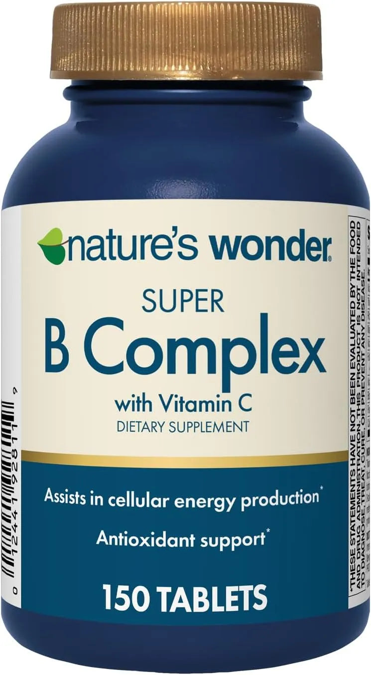 NATURE'S WONDER - Nature's Wonder Super B Complex with Vitamin C 150 Tabletas - The Red Vitamin MX - Suplementos Alimenticios - {{ shop.shopifyCountryName }}