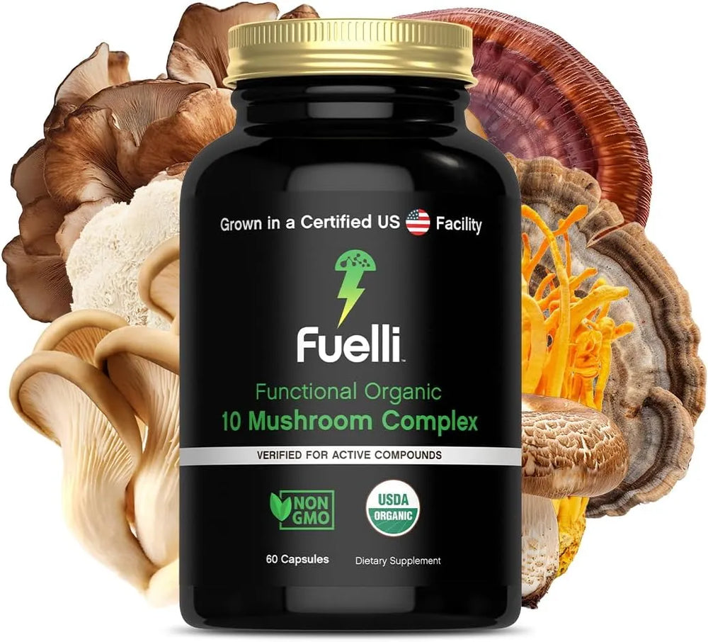 FUELLI - Fuelli Mushroom Complex 10-in-1 Blend 60 Capsulas - The Red Vitamin MX - Suplementos Alimenticios - {{ shop.shopifyCountryName }}