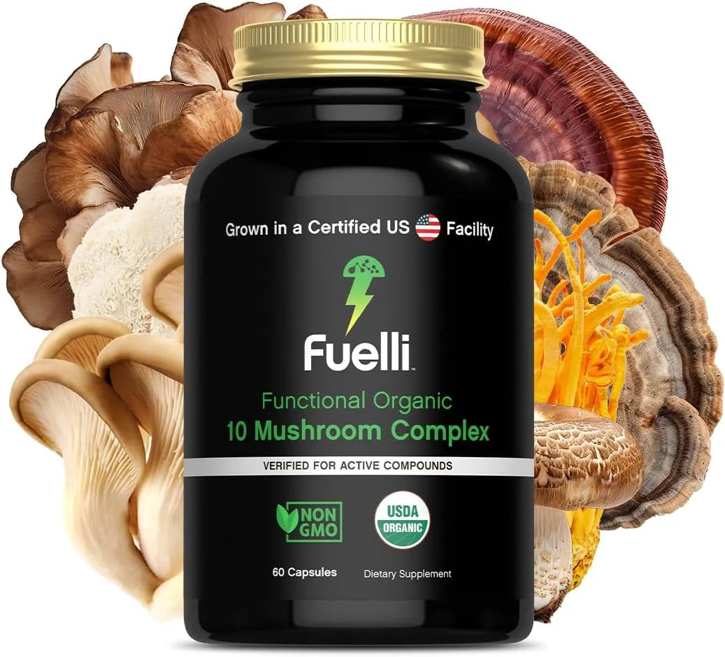 FUELLI - Fuelli Mushroom Complex 10-in-1 Blend 60 Capsulas - The Red Vitamin MX - Suplementos Alimenticios - {{ shop.shopifyCountryName }}