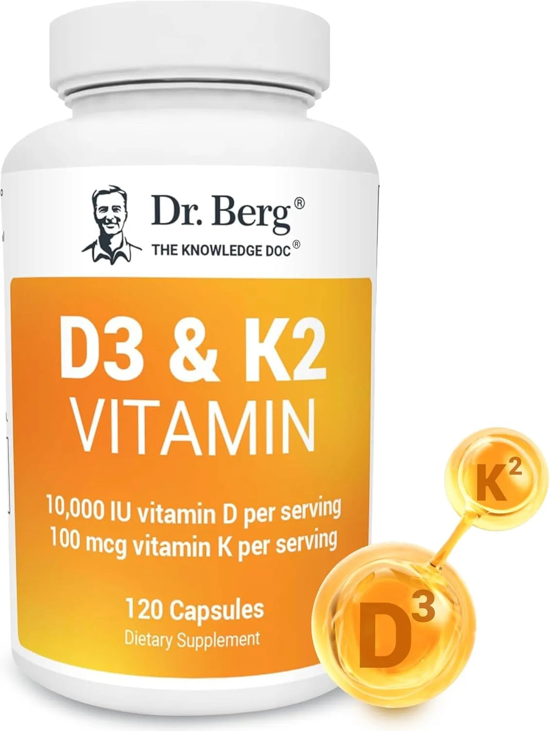 DR. BERG - Dr. Berg D3 K2 Vitamin 120 Capsulas - The Red Vitamin MX - Suplementos Alimenticios - {{ shop.shopifyCountryName }}