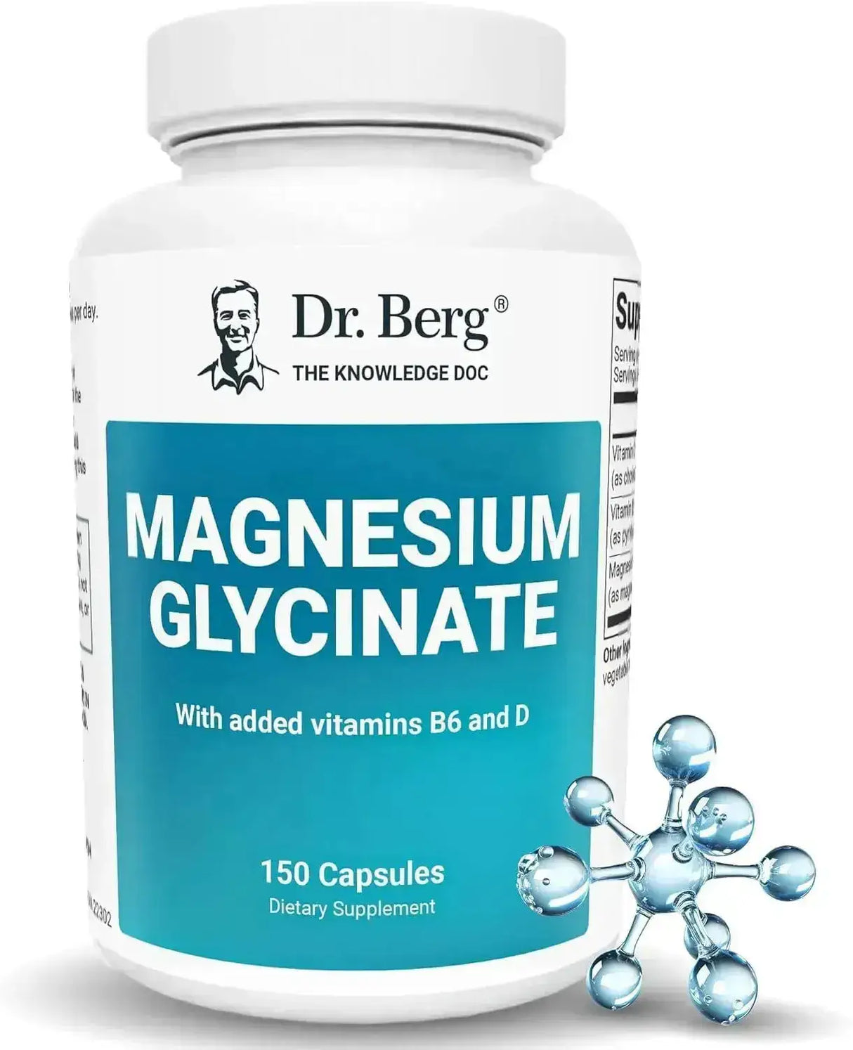 DR. BERG - Dr. Berg Magnesium Glycinate 400Mg. 150 Capsulas - The Red Vitamin MX - Suplementos Alimenticios - {{ shop.shopifyCountryName }}
