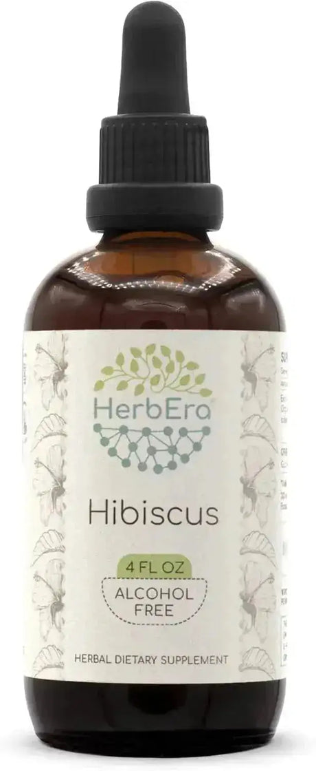 HERBERA - HerbEra Hibiscus B60 Alcohol-Free Herbal Extract Tincture 4 Fl.Oz. - The Red Vitamin MX - Suplementos Alimenticios - {{ shop.shopifyCountryName }}