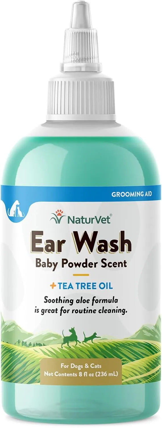 NATURVET - NaturVet Ear Wash w/Tea Tree Oil 8 Fl.Oz. - The Red Vitamin MX - Cuidado Del Oído De Perros - {{ shop.shopifyCountryName }}