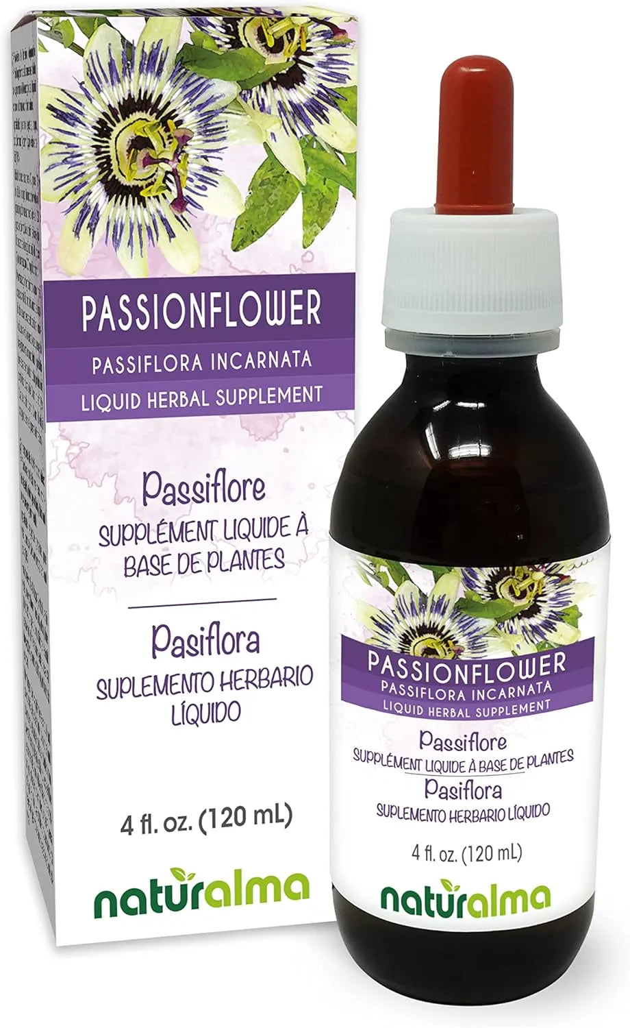 NATURALMA - Naturalma Passionflower Alcohol-Free Tincture 4 Fl.Oz. - The Red Vitamin MX - Suplementos Alimenticios - {{ shop.shopifyCountryName }}