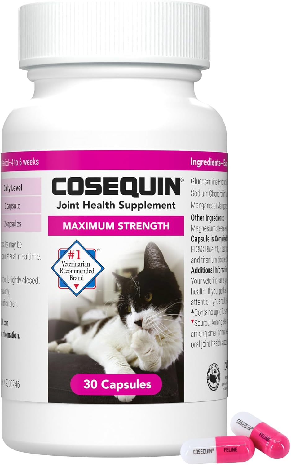Nutramax Laboratories Cosequin 30 ct Sprinkle Capsules for Cats 30 Capsulas