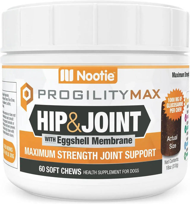 NOOTIE - Nootie ProgilityMAX Hip & Joint Supplement for Large Dogs 60 Masticables - The Red Vitamin MX - Cuidado De Cadera Y Articulaciones Para Perros - {{ shop.shopifyCountryName }}