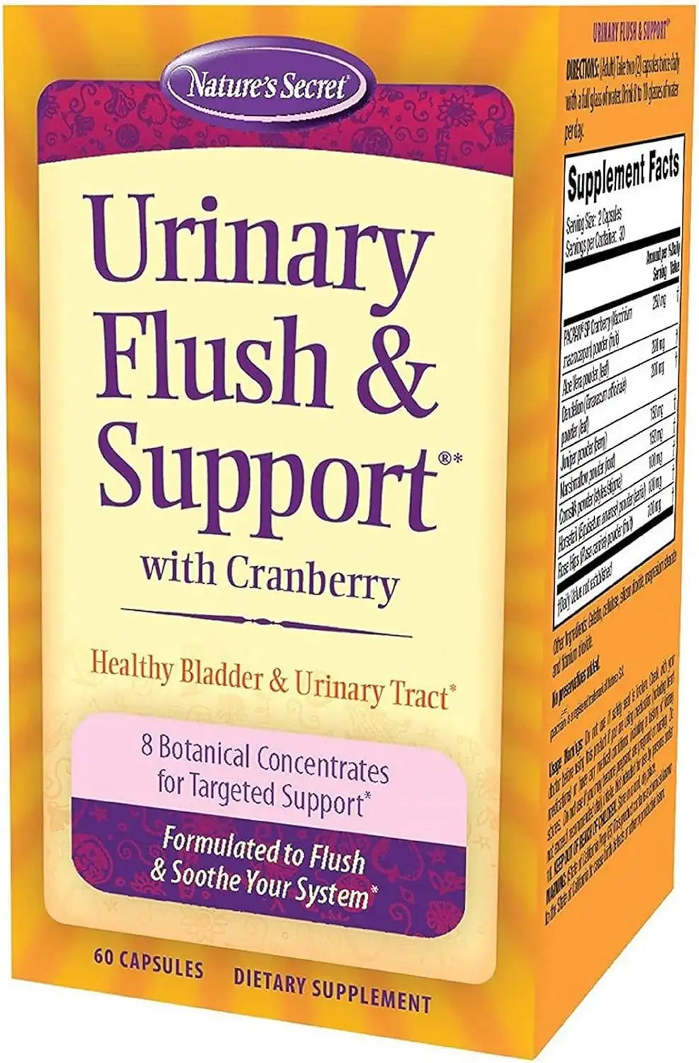 NATURE'S SECRET - Nature's Secret Urinary Flush & Support with Cranberry 60 Capsulas - The Red Vitamin MX - Suplementos Alimenticios - {{ shop.shopifyCountryName }}