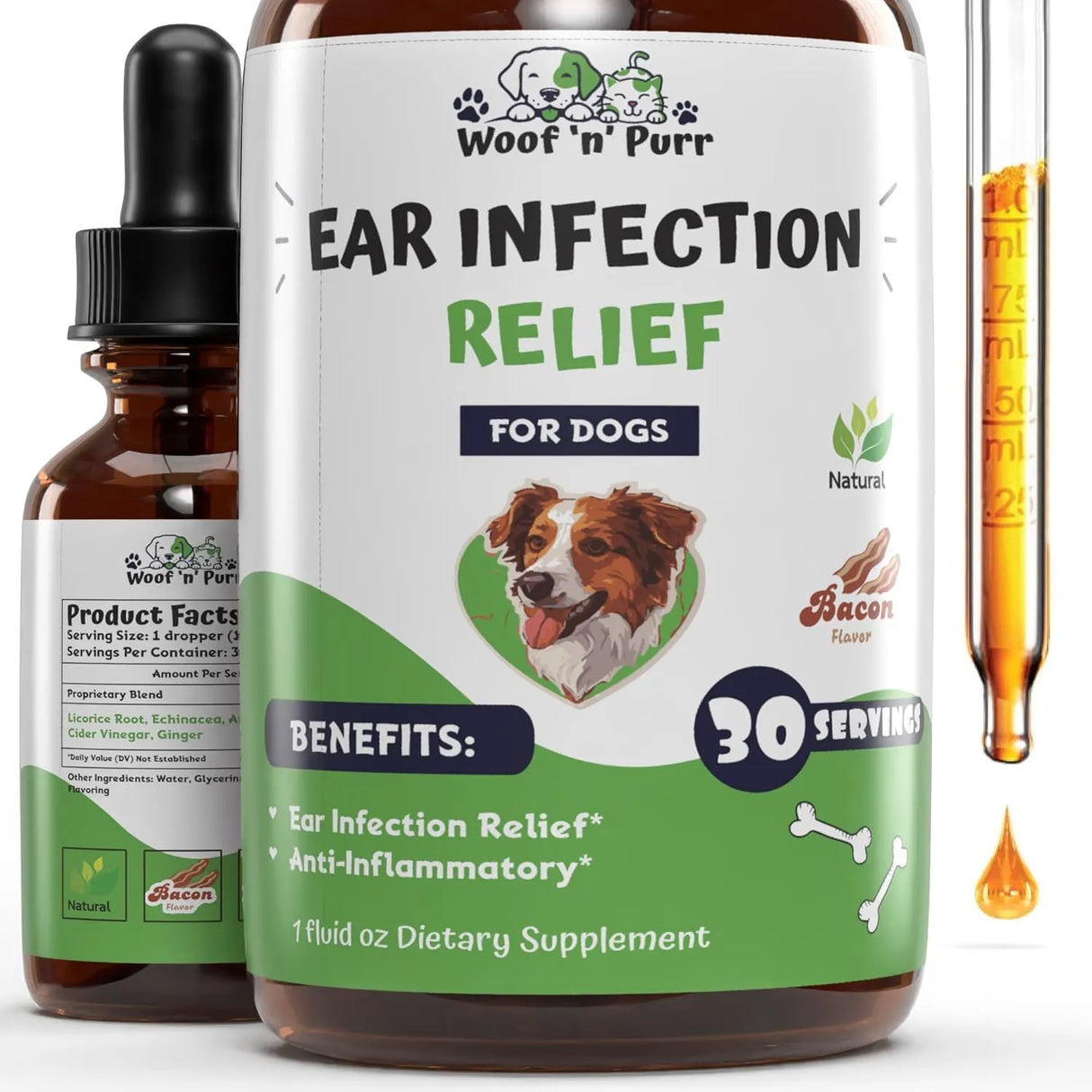 WOOF N PURR - Woof 'n' Purr Dog Ear Infection Treatment 1 Fl.Oz. - The Red Vitamin MX - Cuidado Del Oído De Perros - {{ shop.shopifyCountryName }}