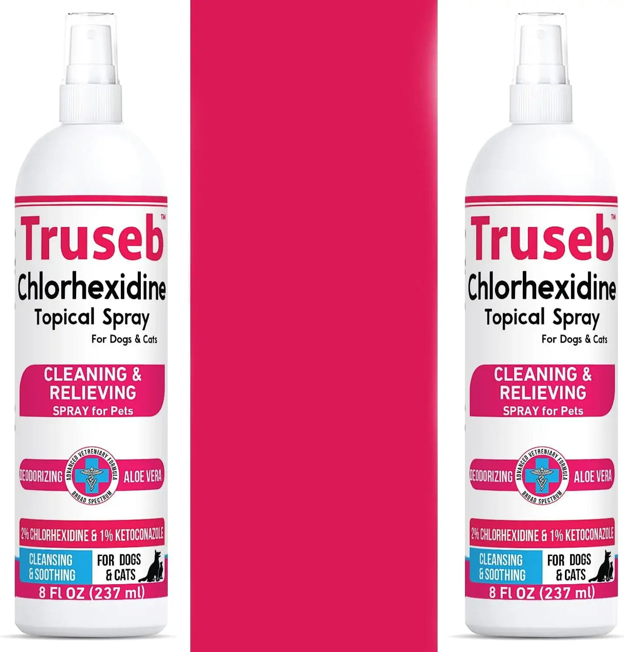 TRUSEB - Truseb Topical Ketoconazole and Chlorhexidine Spray for Dogs 8 Fl.Oz. 2 Pack - The Red Vitamin MX - Remedios Para La Picazón De Perros - {{ shop.shopifyCountryName }}