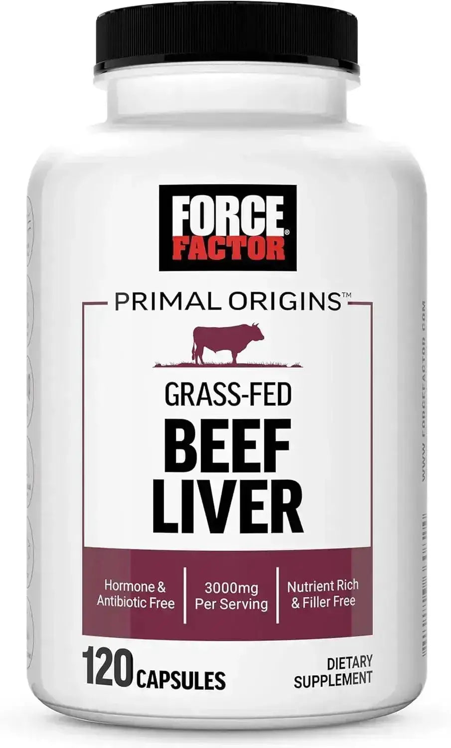 FORCE FACTOR - Force Factor Primal Origins Beef Liver 120 Capsulas - The Red Vitamin MX - Suplementos Alimenticios - {{ shop.shopifyCountryName }}