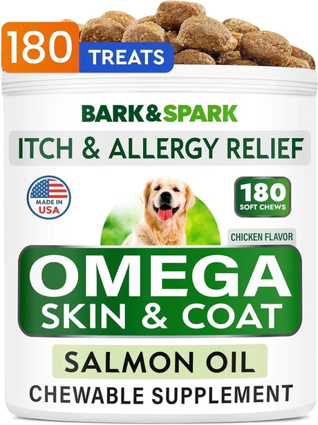 BARK&SPARK - BARK&SPARK Omega 3 for Dogs Chicken Flavor 180 Masticables - The Red Vitamin MX - Aceite De Pescado Para Perros - {{ shop.shopifyCountryName }}