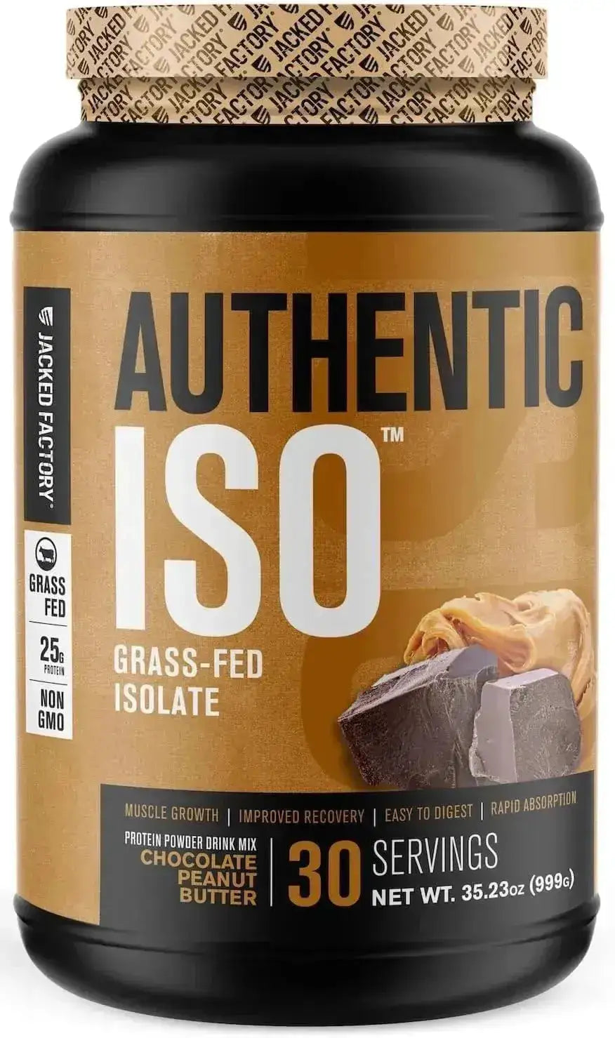 JACKED FACTORY - Jacked Factory Authentic ISO Grass Fed Whey Protein Isolate Powder Chocolate Peanut Butter 999Gr. - The Red Vitamin MX - Suplementos Alimenticios - {{ shop.shopifyCountryName }}