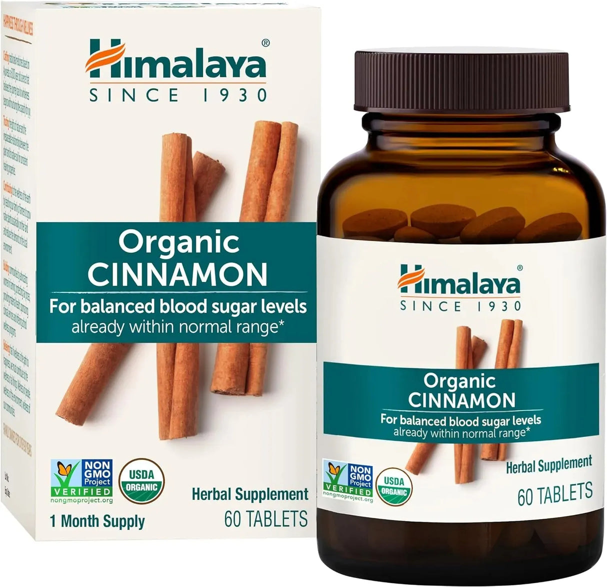 HIMALAYA - Himalaya Organic Cinnamon 60 Tabletas - The Red Vitamin MX - Suplementos Alimenticios - {{ shop.shopifyCountryName }}