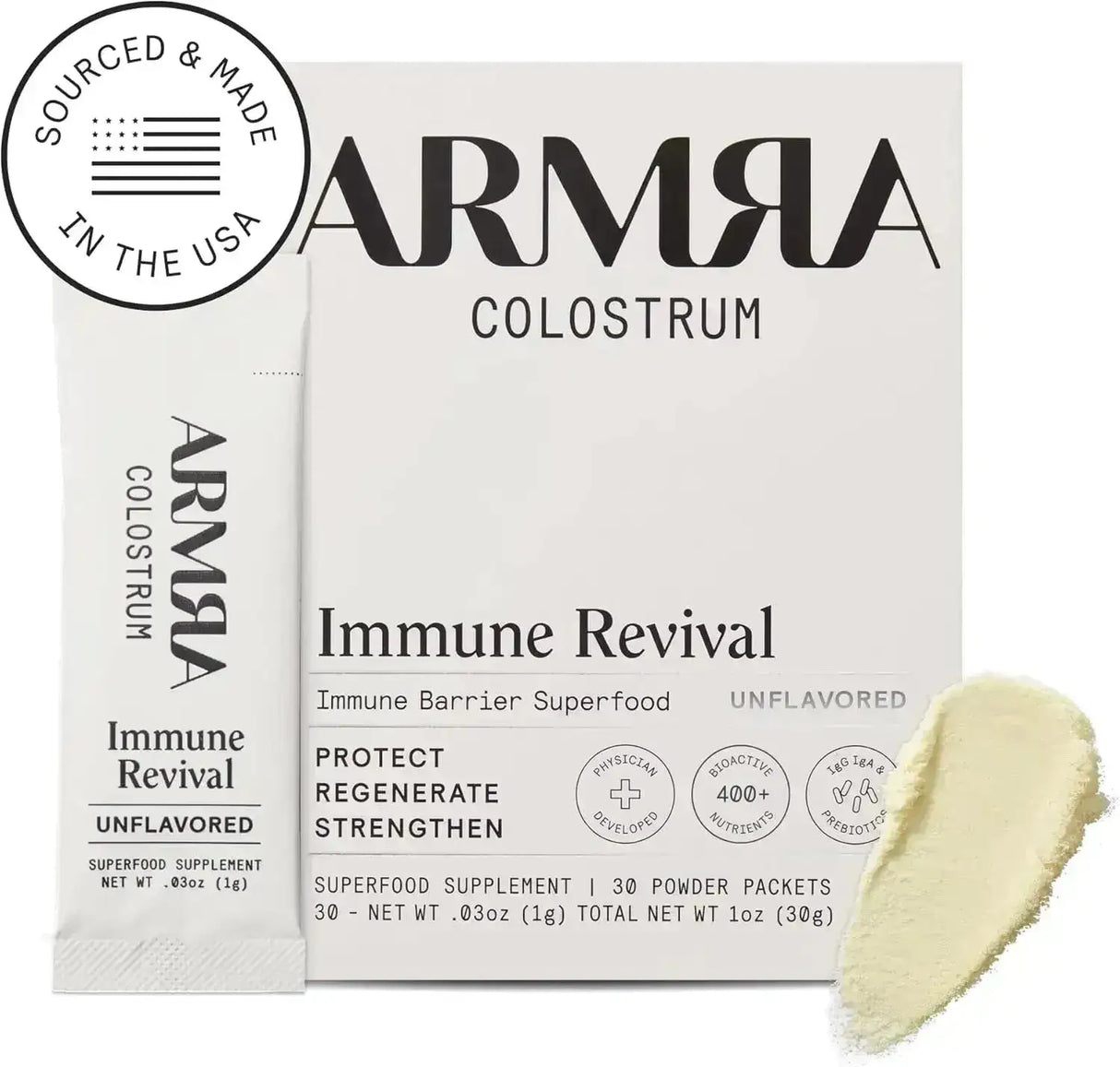 ARMRA - ARMRA Colostrum Premium Powder Unflavored 30 Paquetes - The Red Vitamin MX - Suplementos Alimenticios - {{ shop.shopifyCountryName }}