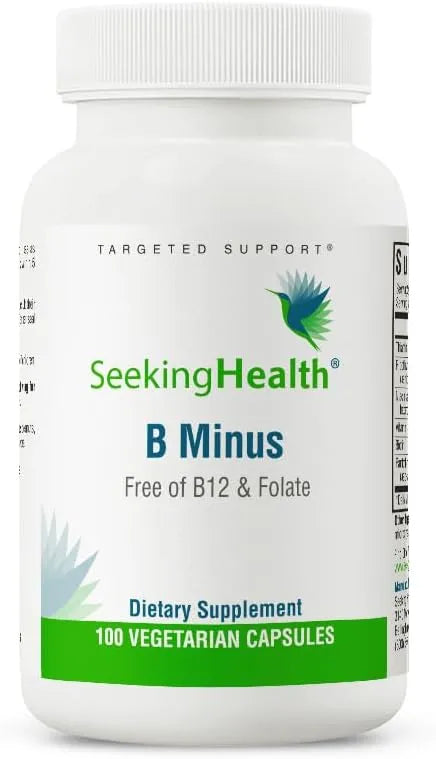 SEEKING HEALTH - Seeking Health B-Minus 100 Capsulas - The Red Vitamin MX - Suplementos Alimenticios - {{ shop.shopifyCountryName }}