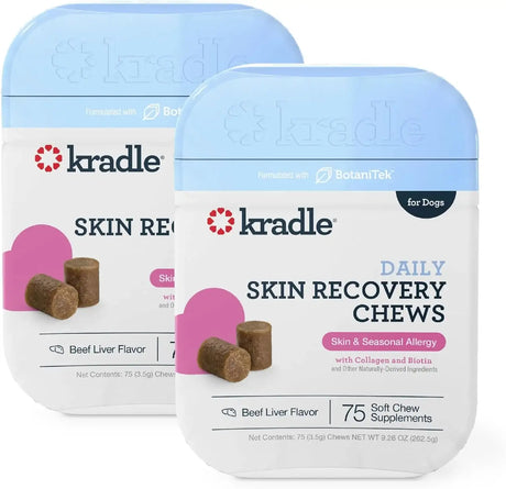 KRADLE - Kradle Skin Recovery Chews for Dogs 75 Masticables 2 Pack - The Red Vitamin MX - Remedios Para La Picazón De Perros - {{ shop.shopifyCountryName }}